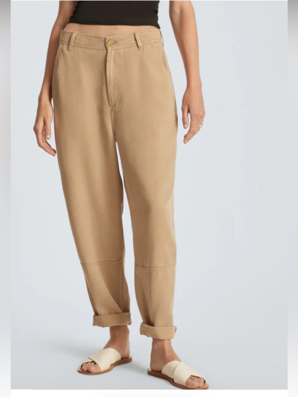 EVERLANE THE CHINO IN BUTTERSOFT Khaki Color Size 4
